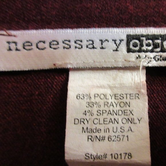 Necessary Objects Deep Red Skirt, size M - Picture 2 of 11